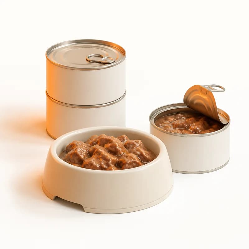 طعام كلاب رطب
