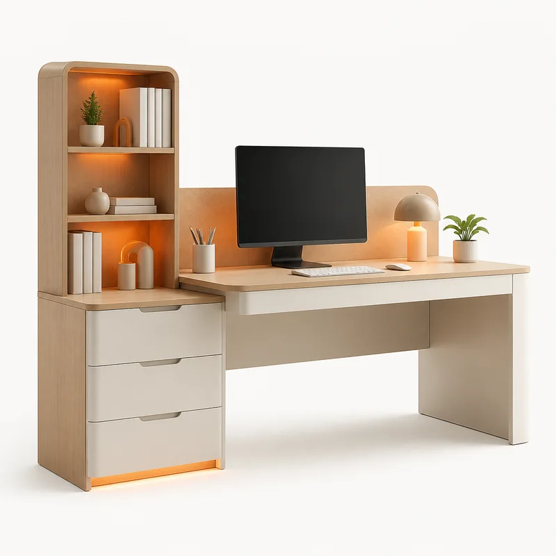 طاولات دراسة وحاسوب